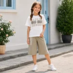 Girls Summer T-Shirt & Shorts Set | High Quality - Image 3