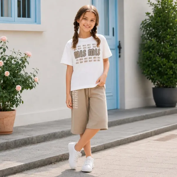 Girls Summer T-Shirt & Shorts Set | High Quality