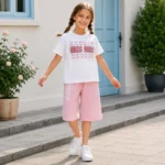 Girls Summer T-Shirt & Shorts Set | High Quality - Image 4