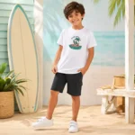 Boys Cotton Summer T-Shirt & Shorts Set - Image 6