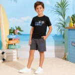 Boys Cotton Summer T-Shirt & Shorts Set - Image 4