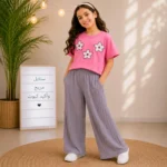 Girls Cotton Outfit Set - Image 3