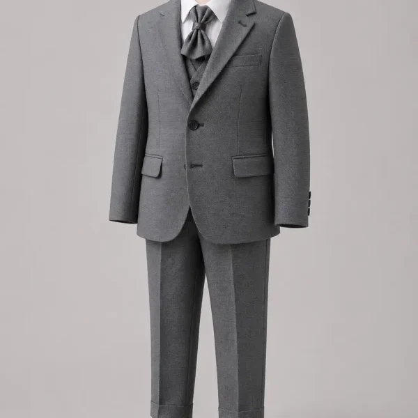 Gray Kids Formal Suit | High Quality Turkish Fabric