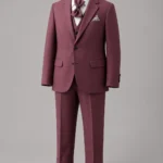 Light Maroon Kids Formal Suit | High Quality Turkish Fabric