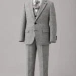 Light Gray Kids Formal Suit | High Quality Turkish Fabric