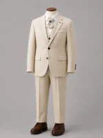 Beige Kids Formal Suit | High Quality Turkish Fabric