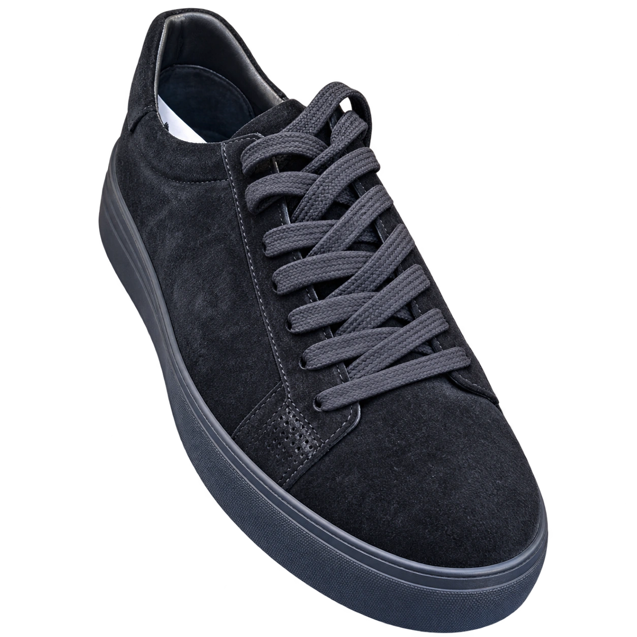 Suede Sneaker - Black