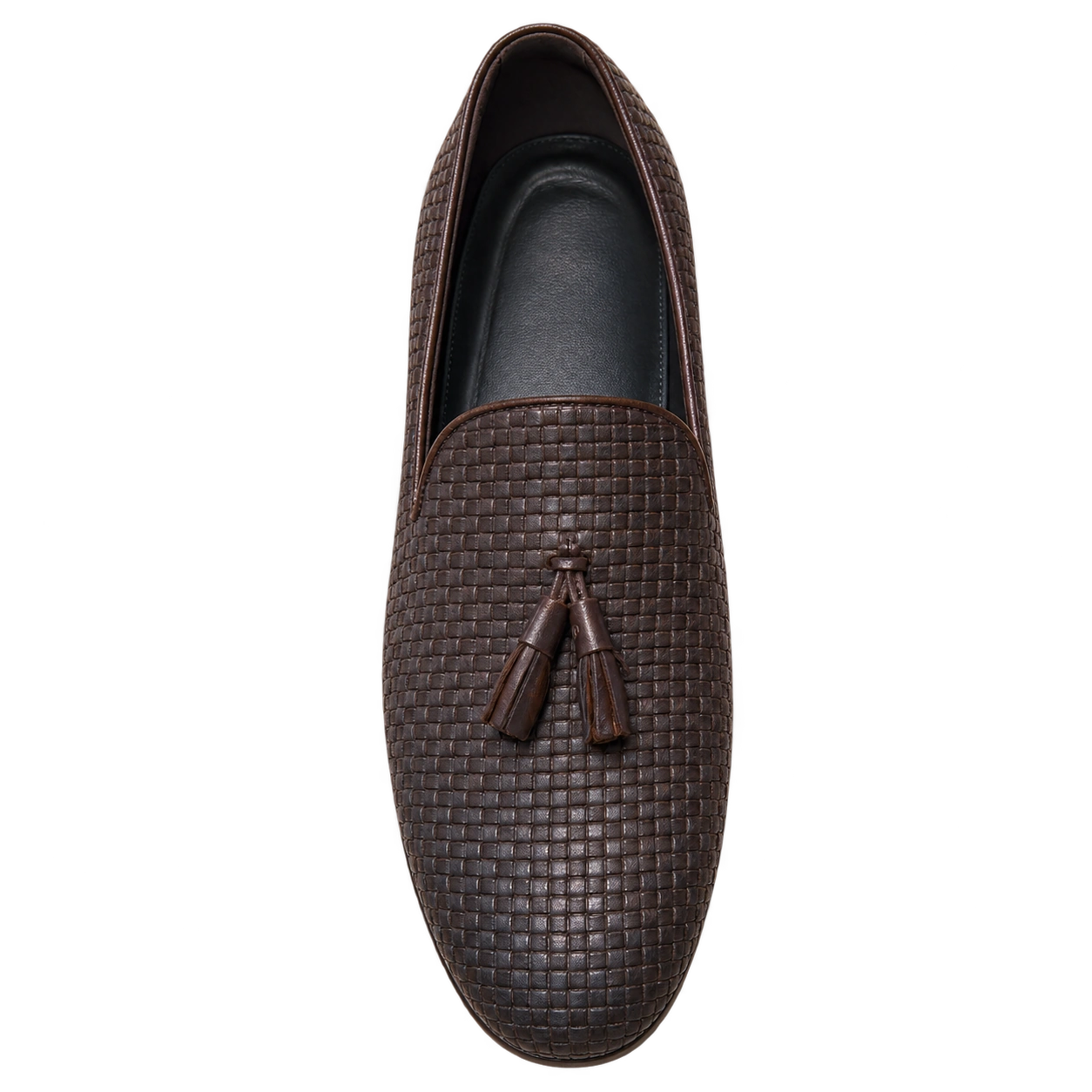 Woven Tassel Loafer - Brown