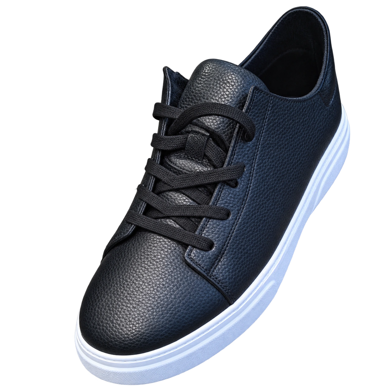 Leather Sneaker - Navy