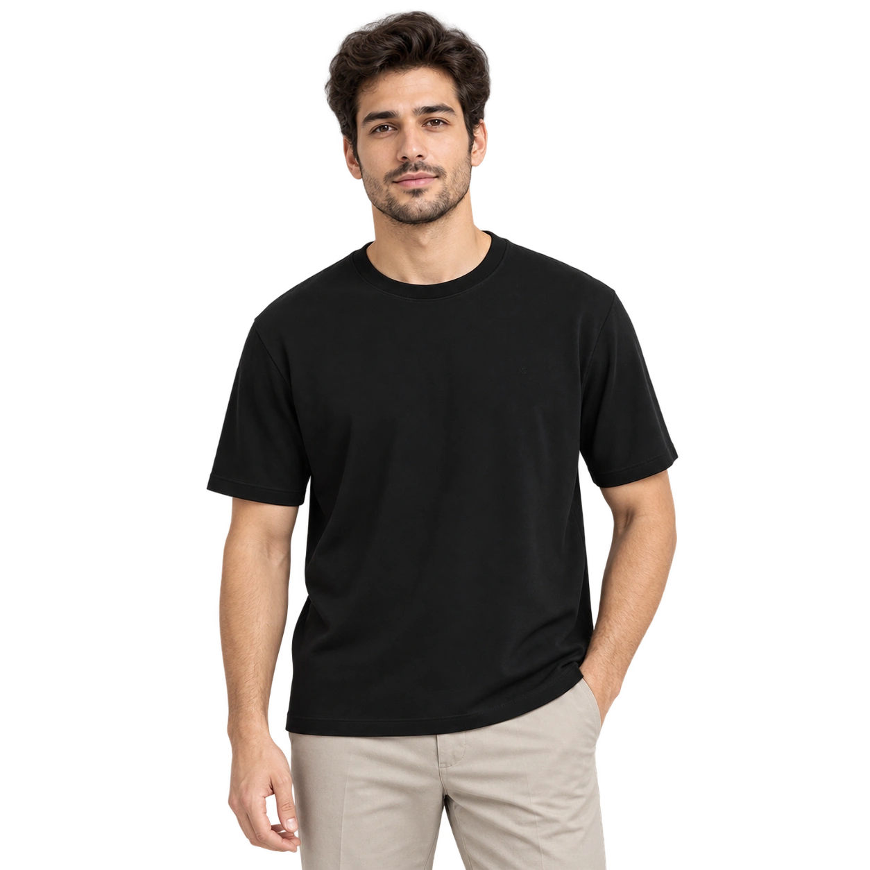 Crew Neck T-Shirt - Black